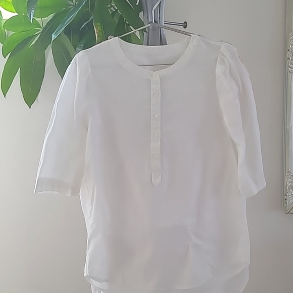 Blouse blend linen.coton